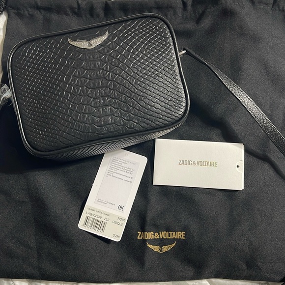 New Zadig & Voltaire xs body wings savage bag - Picture 1 of 11